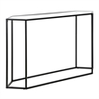 Pemberly Row Modern Black and Bronze Metal Console Table