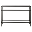 Pemberly Row Modern Black Metal Console Table 42inch W