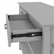 Pemberly Row Contemporary Engineered Wood Console Table with Drawers in Gray