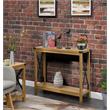 Pemberly Row Farmhouse Console Table Light English Oak Wood Finish