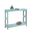 Pemberly Row Contemporary Console Table in Seafoam Green Wood Finish