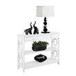 Pemberly Row Contemporary One-Drawer Console Table in White Wood Finish