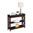 Pemberly Row Contemporary One-Drawer Console Table- Espresso Wood Finish
