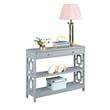Pemberly Row Contemporary One-Drawer Console Table in Gray Wood Finish