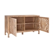 Pemberly Row Transitional Wood Two Door Cabinet in Natural Brown