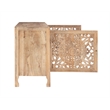 Pemberly Row Transitional Wood Two Door Cabinet in Natural Brown