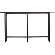 Pemberly Row Contemporary Long Narrow Wooden Console Table in Matte Black