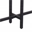 Pemberly Row Contemporary Long Narrow Wooden Console Table in Matte Black