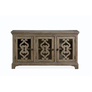 Pemberly Row Traditional Server in Weathered Grey
