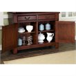Pemberly Row Contemporary Wood Buffet in Rustic Cherry