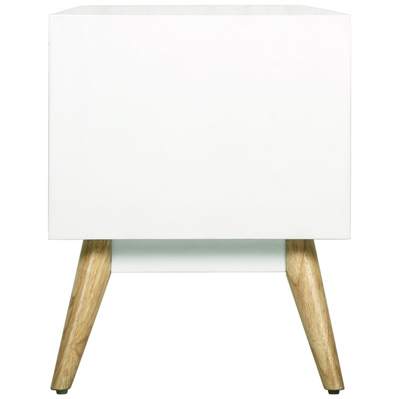 Pemberly Row Mid-Century Wood Sideboard in French White