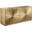 Pemberly Row Contemporary Wood Sideboard and Buffet in Gold Leaf