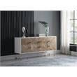 Pemberly Row Contemporary Solid Wood Sideboard / Buffet in White