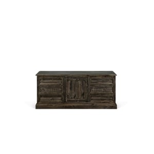 Pemberly Row Contemporary Wood Buffet Table in Peppercorn