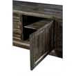 Pemberly Row Contemporary Wood Buffet Table in Peppercorn