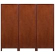 Pemberly Row 3-Piece Transitional Solid Wood Cupboard Set in Walnut