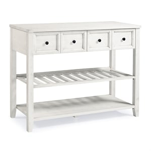 Pemberly Row 48&quotSolid Wood 2-Drawers Buffet in White