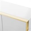 Pemberly Row Contemporary 4 Door Sideboard Buffet in White