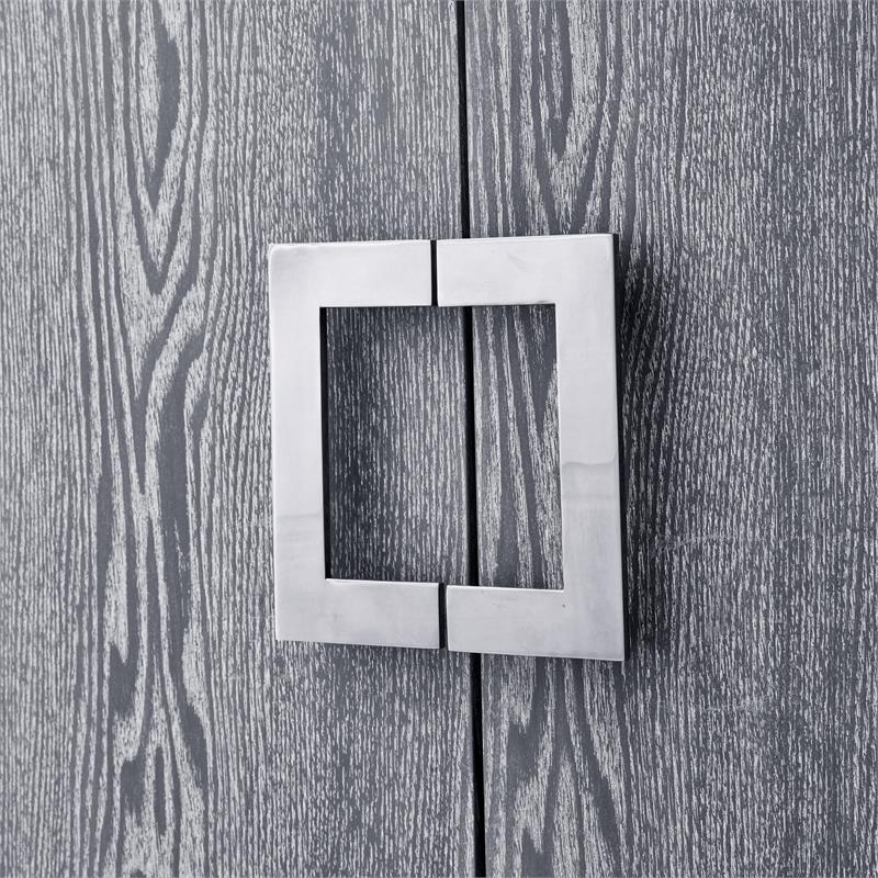 Pemberly Row Contemporary 4 Door Sideboard Buffet in Ash Gray