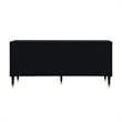 Pemberly Row Mid-Century 3 Doors Sideboard Buffet in Black