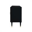 Pemberly Row Mid-Century 3 Doors Sideboard Buffet in Black