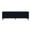 Pemberly Row Mid-Century 4 Doors Sideboard Buffet in Black