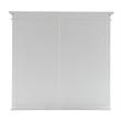 Pemberly Row Mahogany Wood Buffet Hutch Unit with 8 Shelves in White
