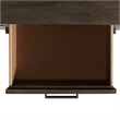 Pemberly Row Transitional 4 Drawer Server in Walnut Finish