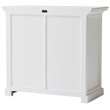 Pemberly Row Contemporary 1 Drawer Medium Buffet in Pure White