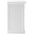 Pemberly Row Contemporary 1 Drawer Medium Buffet in Pure White