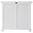 Pemberly Row Contemporary 1 Drawer Medium Buffet in Pure White
