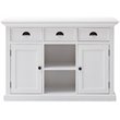 Pemberly Row Contemporary 2 Basket Buffet in Pure White