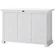 Pemberly Row Contemporary 2 Basket Buffet in Pure White