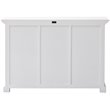 Pemberly Row Contemporary 2 Basket Buffet in Pure White