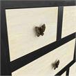 Pemberly Row Modern Ebony and Washed Ivory 13-Drawer Sideboard