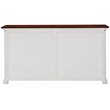 Pemberly Row Accent Classic Buffet in Pure White and Dark Wood
