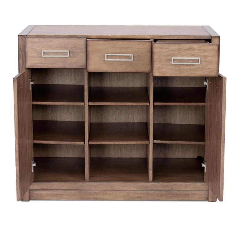 Pemberly Row Contemporary Brown Wood Buffet