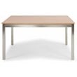 Pemberly Row Contemporary Brown Wood Dining Table