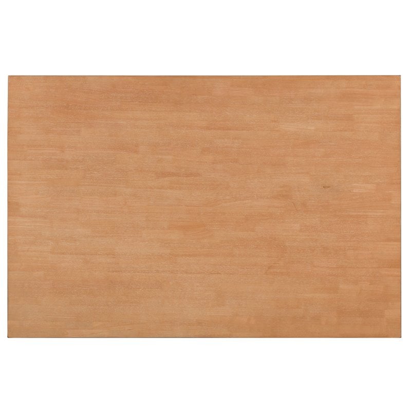 Pemberly Row Contemporary Brown Wood Dining Table