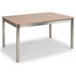Pemberly Row Contemporary Brown Wood Dining Table
