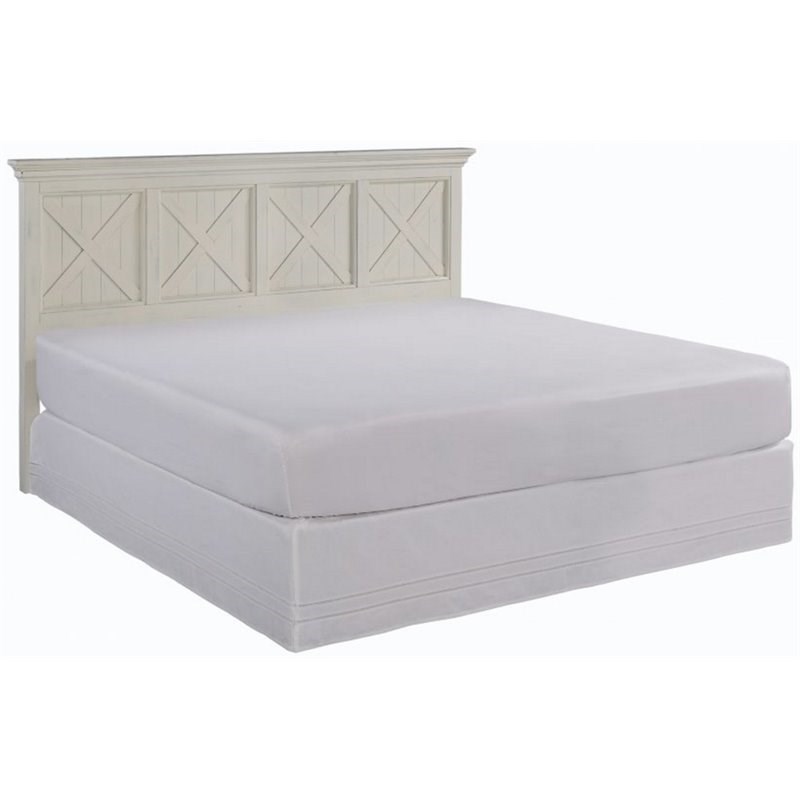 Pemberly Row Farmhouse King Headboard and Night Stand