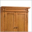 Pemberly Row Contemporary Kitchen Pantry in Distressed Oak Finish