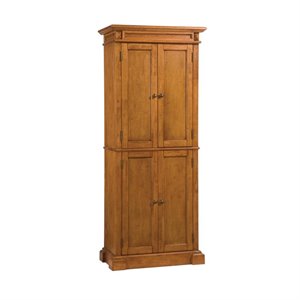 pemberly row contemporary kitchen pantry in distressed oak finish