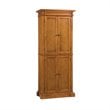 Pemberly Row Contemporary Kitchen Pantry in Distressed Oak Finish