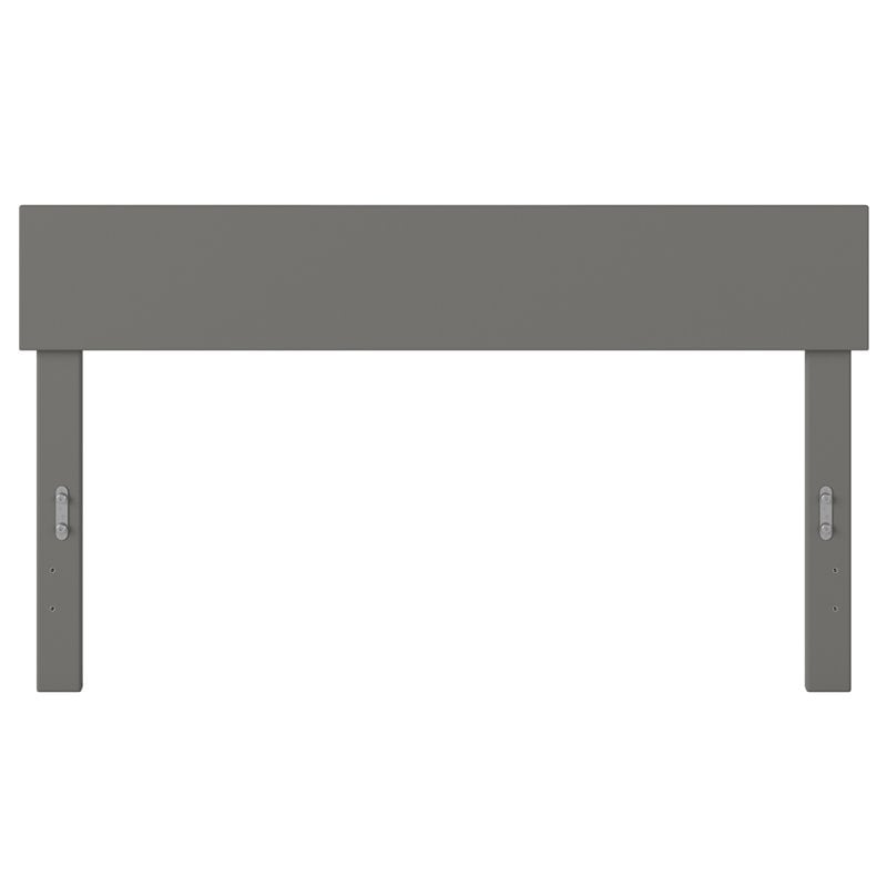 Pemberly Row Modern Solid Wood Full Headboard in Gray