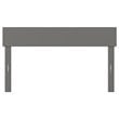 Pemberly Row Modern Solid Wood Full Headboard in Gray