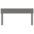 Pemberly Row Modern Solid Wood Queen Size Headboard with Sleek Veneer in Gray