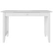 Pemberly Row Contemporary Solid Wood Charger Writing Desk in White