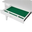 Pemberly Row Contemporary Solid Wood Charger Writing Desk in White