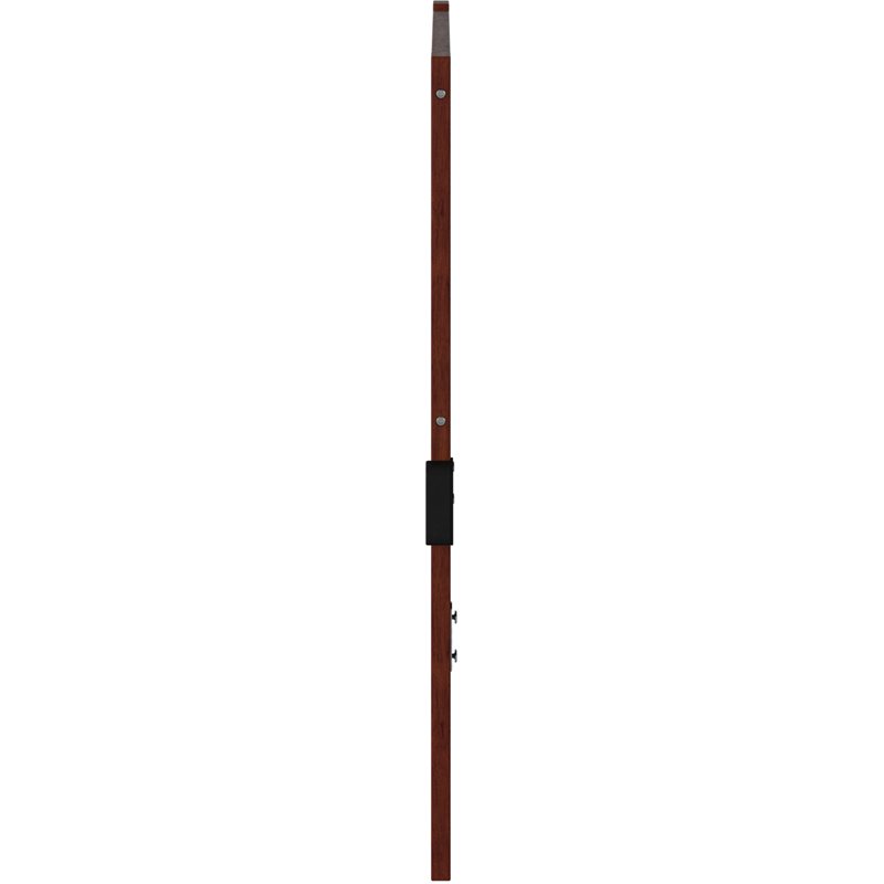 Pemberly Row Solid Wood Twin Spindle Headboard with USB Turbo Charger in Walnut